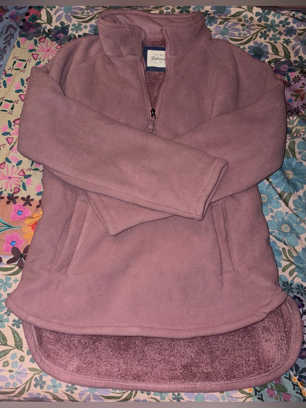 Jach’s Girlfriend New York Pink Fuzzy Pullover